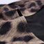 Blue Leopard Print Zipper Cut-out Rash Guard Swimsuit