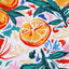 Orange Fruit Plant Print Tied Straps V Neck One Piece Swimsuit